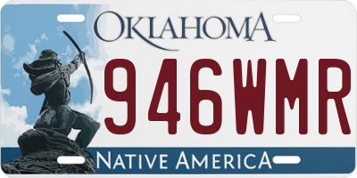 OK license plate 946WMR