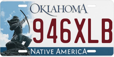 OK license plate 946XLB