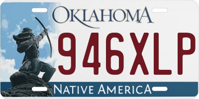 OK license plate 946XLP