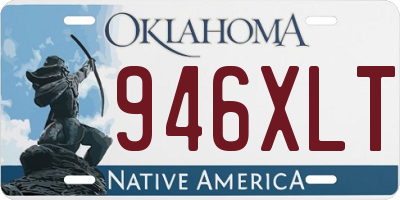 OK license plate 946XLT