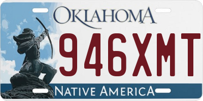 OK license plate 946XMT