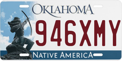 OK license plate 946XMY