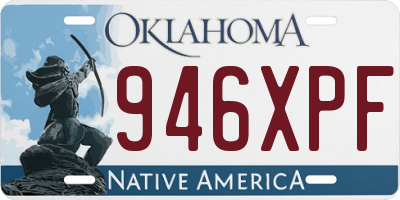 OK license plate 946XPF