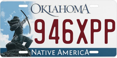 OK license plate 946XPP