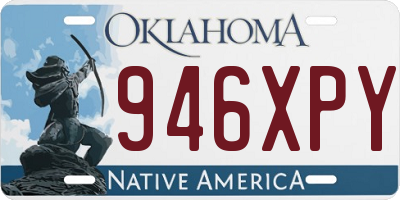 OK license plate 946XPY