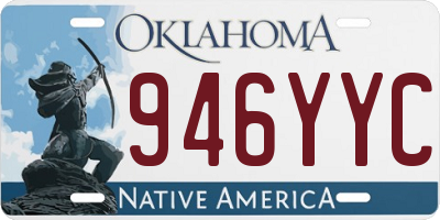 OK license plate 946YYC