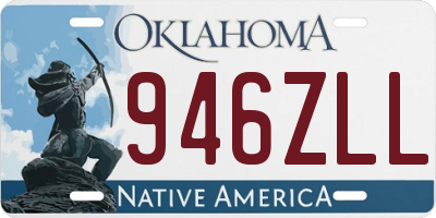 OK license plate 946ZLL
