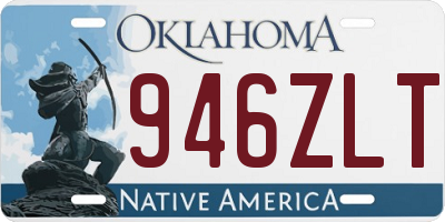 OK license plate 946ZLT