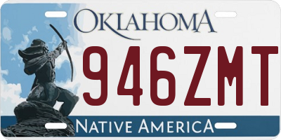 OK license plate 946ZMT