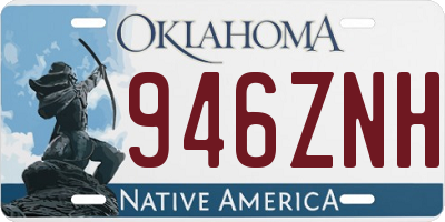 OK license plate 946ZNH