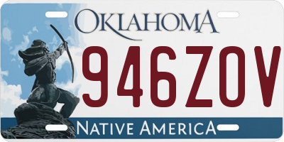 OK license plate 946ZOV