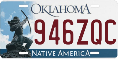 OK license plate 946ZQC