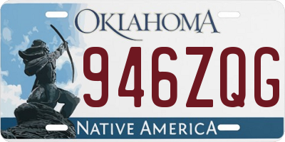 OK license plate 946ZQG