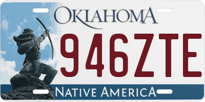 OK license plate 946ZTE