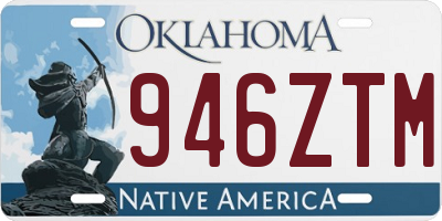 OK license plate 946ZTM