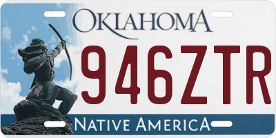 OK license plate 946ZTR