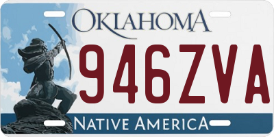 OK license plate 946ZVA