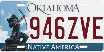 OK license plate 946ZVE