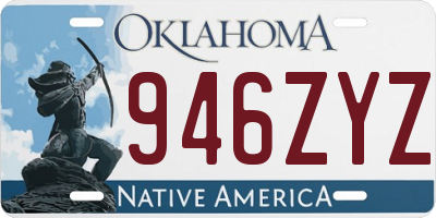 OK license plate 946ZYZ