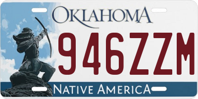 OK license plate 946ZZM