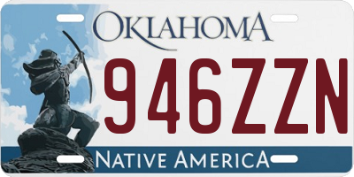 OK license plate 946ZZN