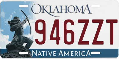 OK license plate 946ZZT