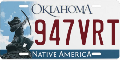 OK license plate 947VRT