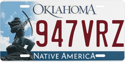 OK license plate 947VRZ