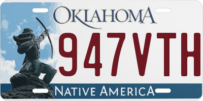 OK license plate 947VTH