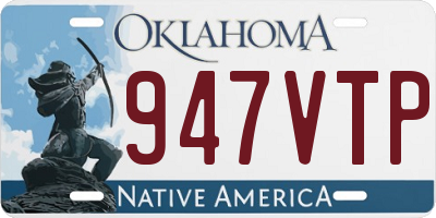 OK license plate 947VTP