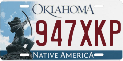 OK license plate 947XKP