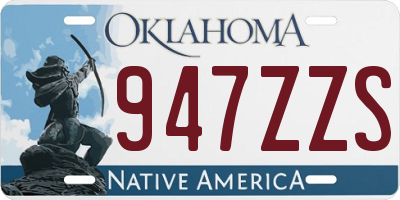 OK license plate 947ZZS