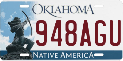 OK license plate 948AGU