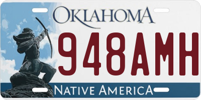 OK license plate 948AMH