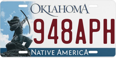 OK license plate 948APH