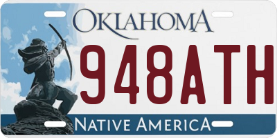OK license plate 948ATH