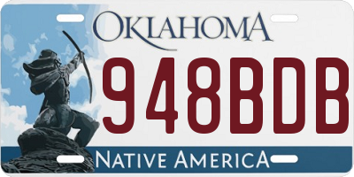 OK license plate 948BDB