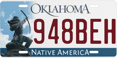 OK license plate 948BEH