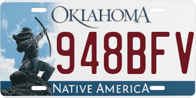 OK license plate 948BFV