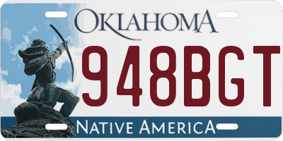 OK license plate 948BGT