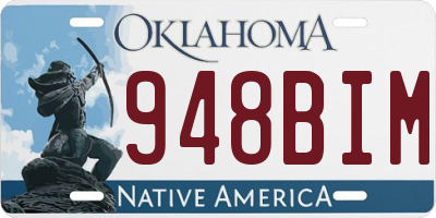 OK license plate 948BIM