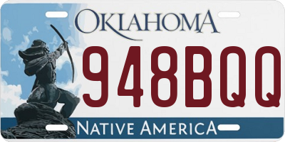OK license plate 948BQQ