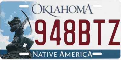 OK license plate 948BTZ