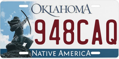 OK license plate 948CAQ
