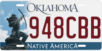 OK license plate 948CBB