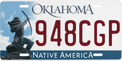 OK license plate 948CGP