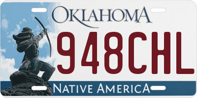OK license plate 948CHL
