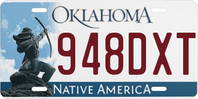 OK license plate 948DXT