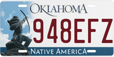 OK license plate 948EFZ