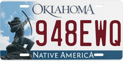 OK license plate 948EWQ